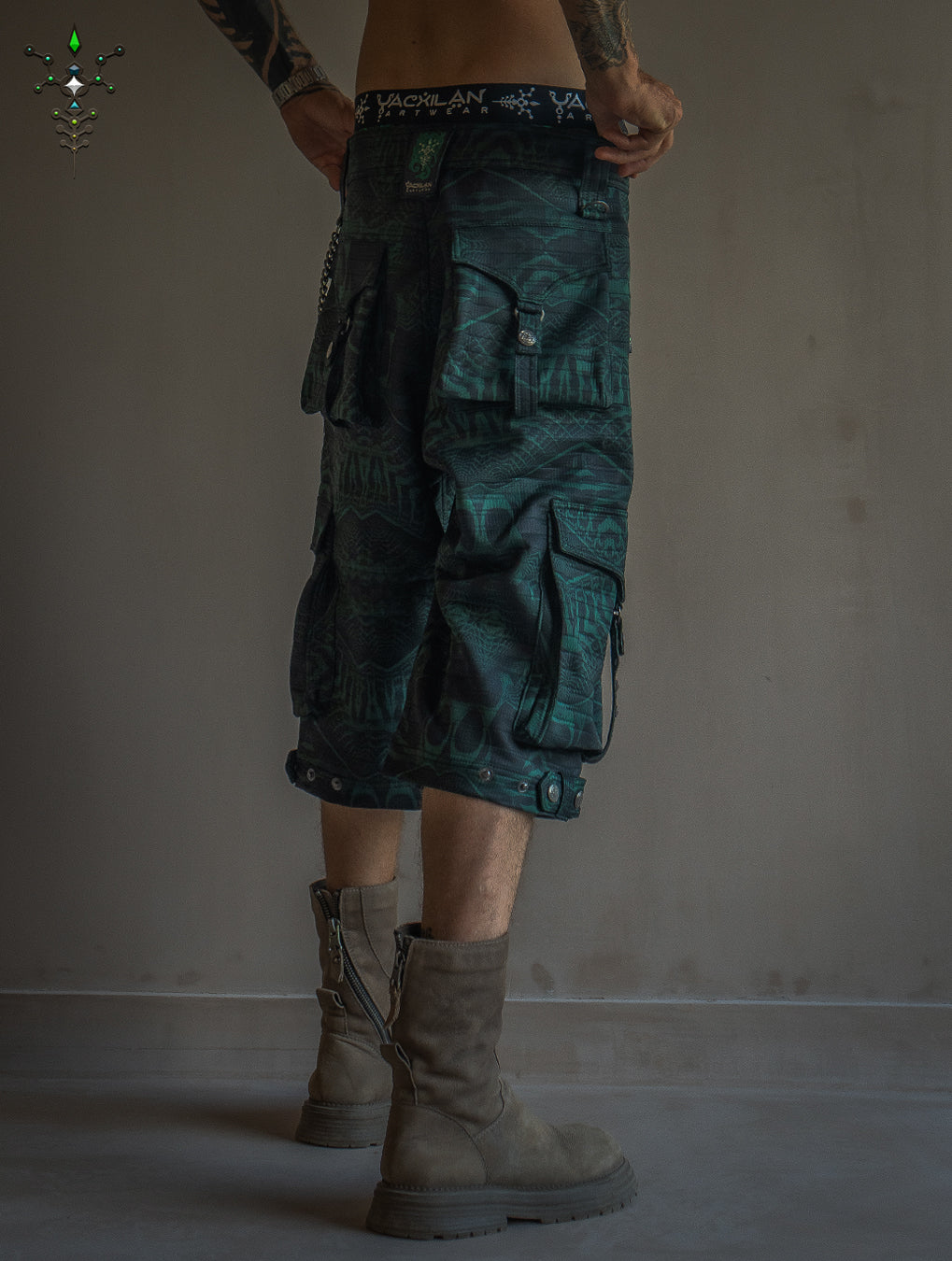 Corsaire Men / Punk Baggy Pockets High Tech - Forest SANDOKAN