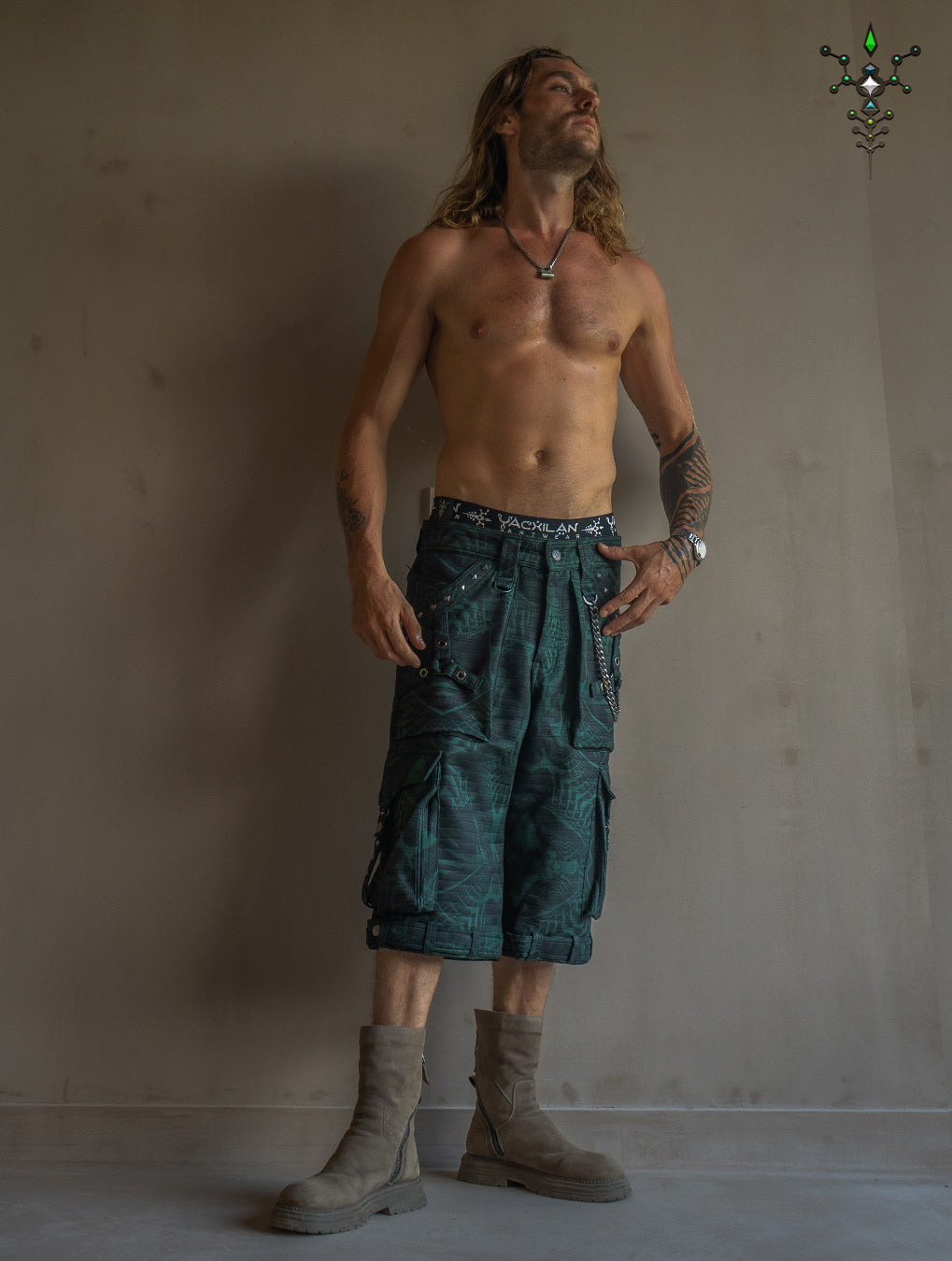 Corsaire Men / Punk Baggy Pockets High Tech - Forest SANDOKAN