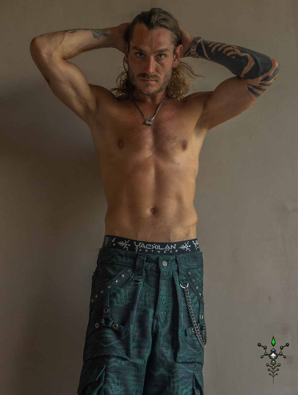 Corsaire Men / Punk Baggy Pockets High Tech - Forest SANDOKAN