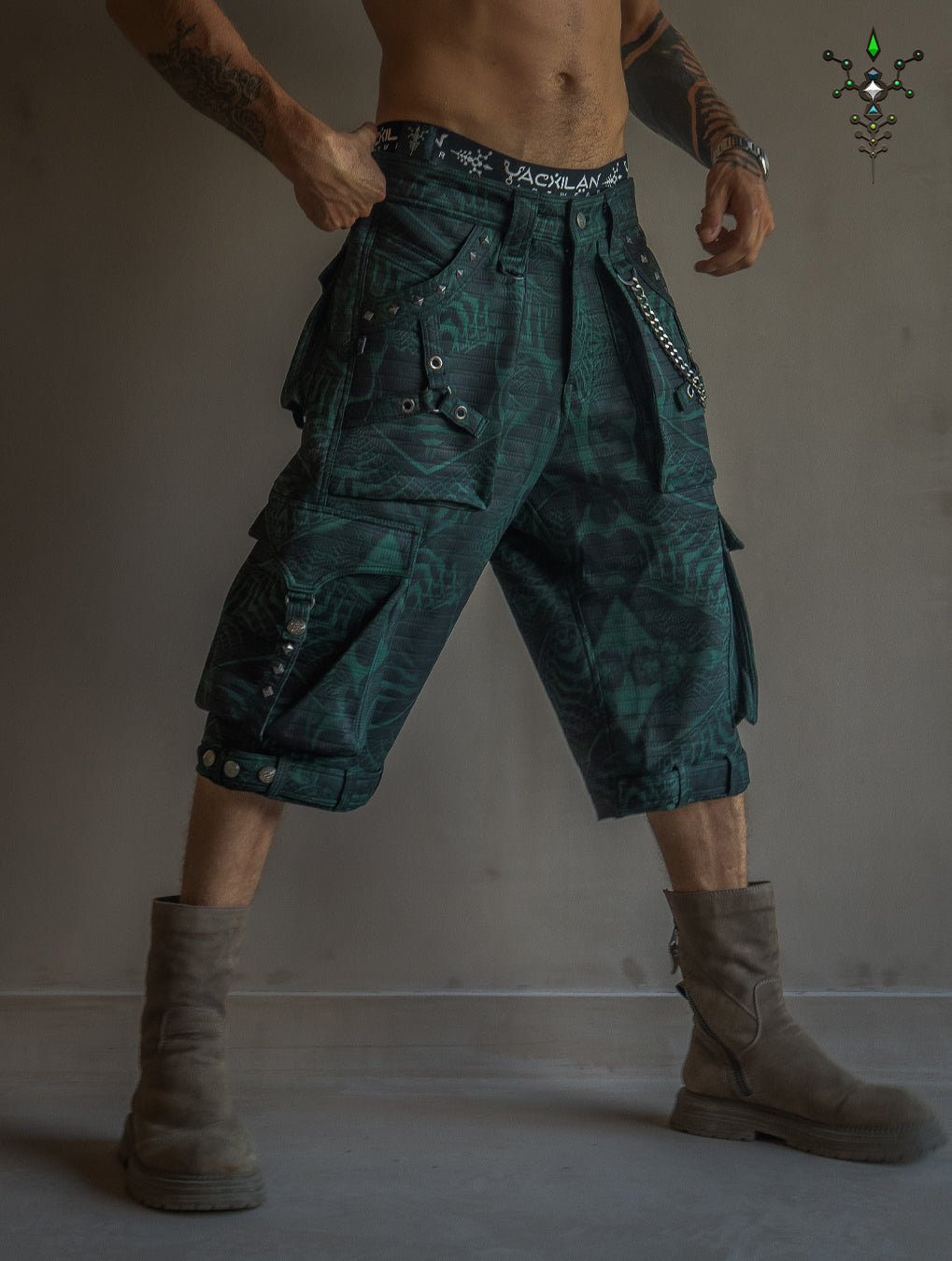 Corsaire Men / Punk Baggy Pockets High Tech - Forest SANDOKAN