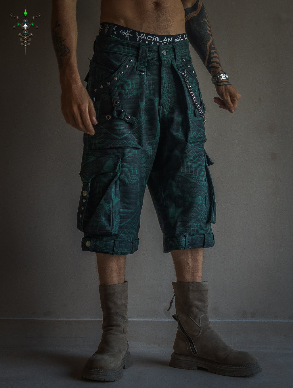 Corsaire Men / Punk Baggy Pockets High Tech - Forest SANDOKAN