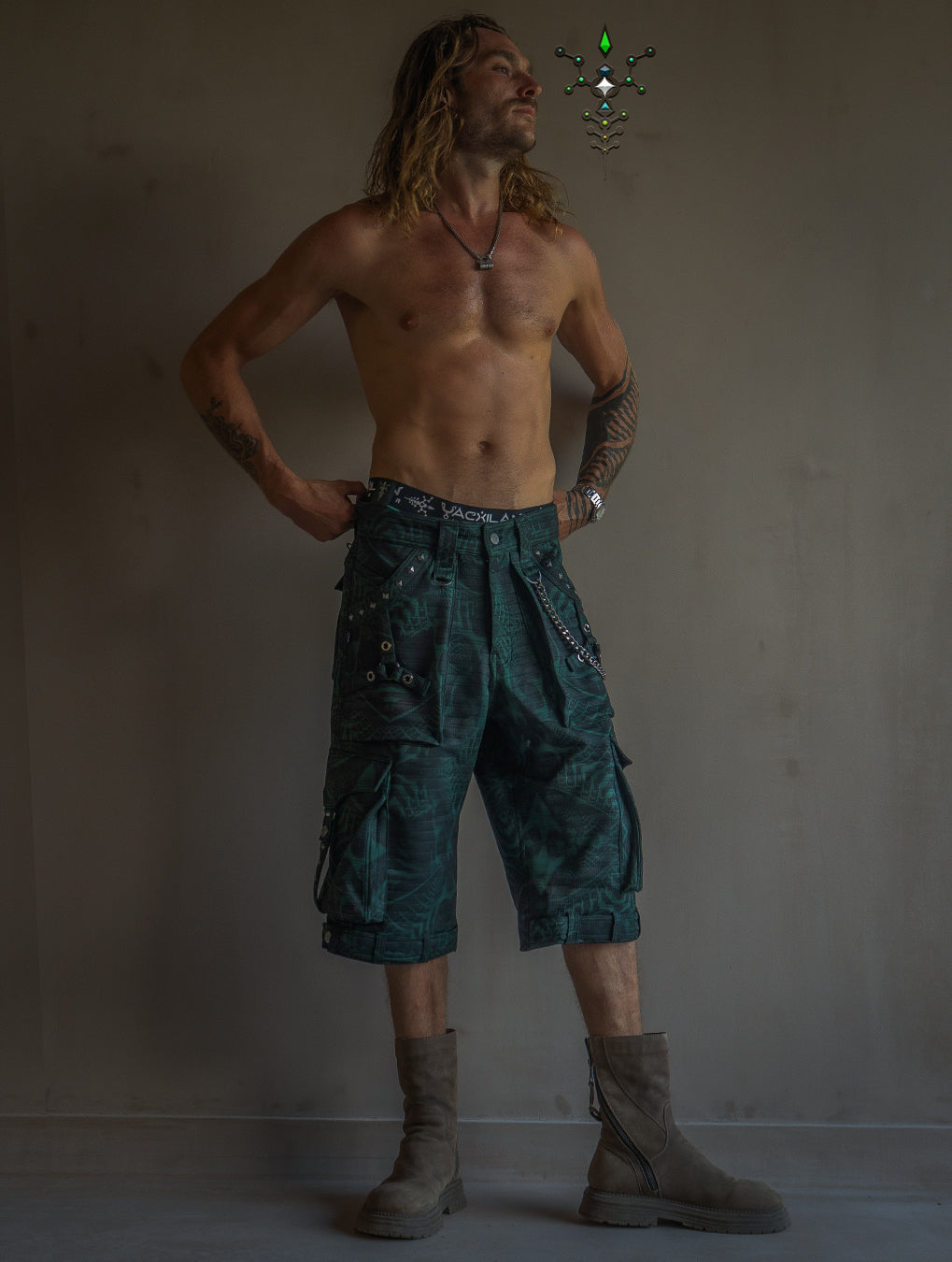 Corsaire Men / Punk Baggy Pockets High Tech - Forest SANDOKAN