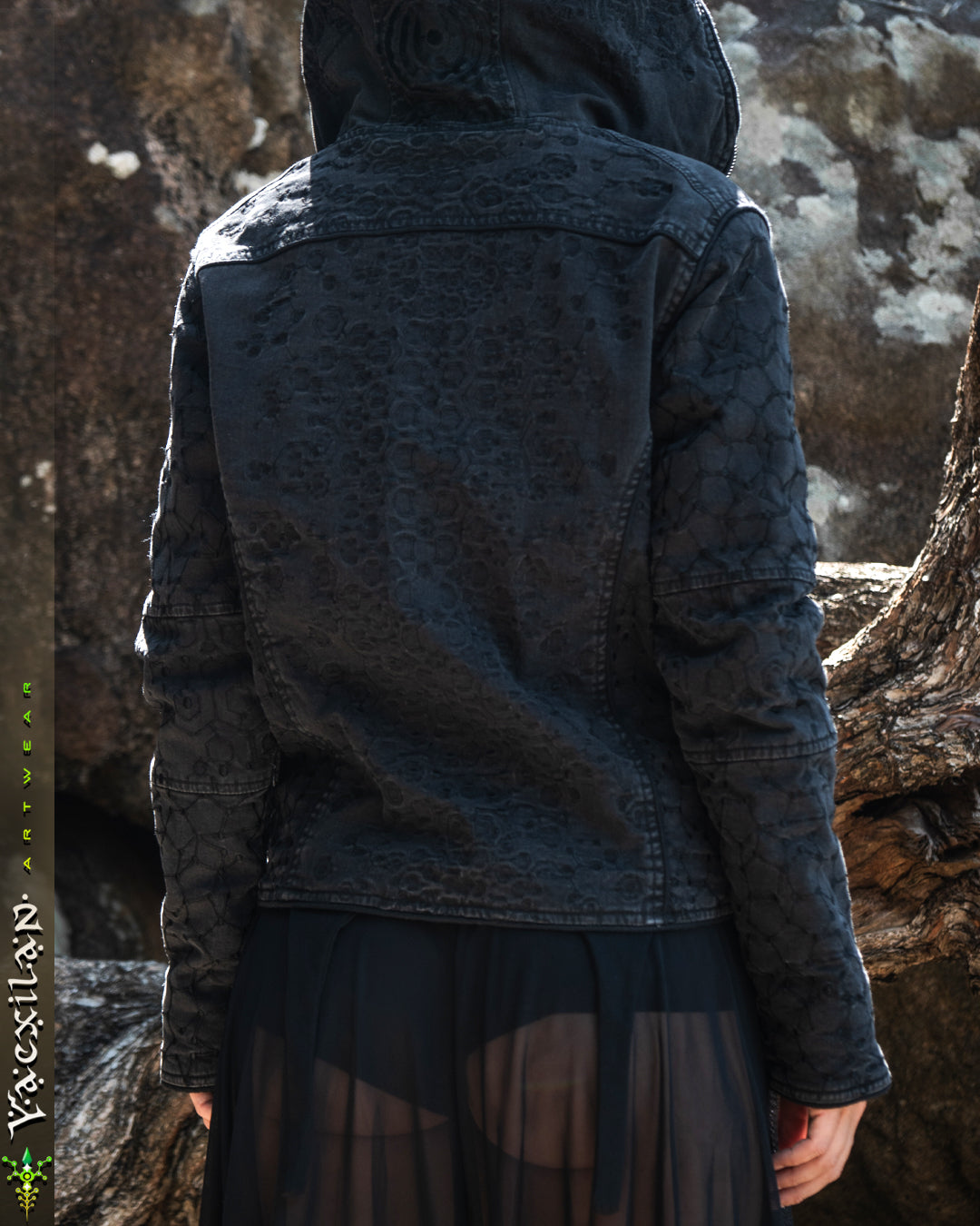 Hooded Jacket Woman / Denim Digital Embroidery - KAMBOZII PENTA