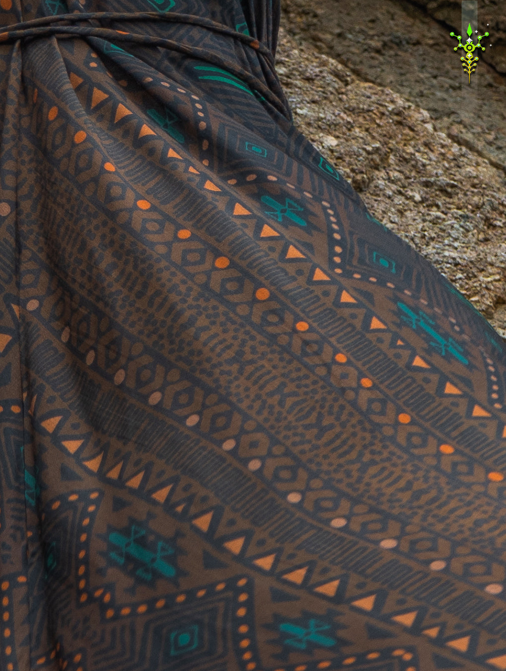 Midi Dress Triangle / Bamboo - MUDGRASS
