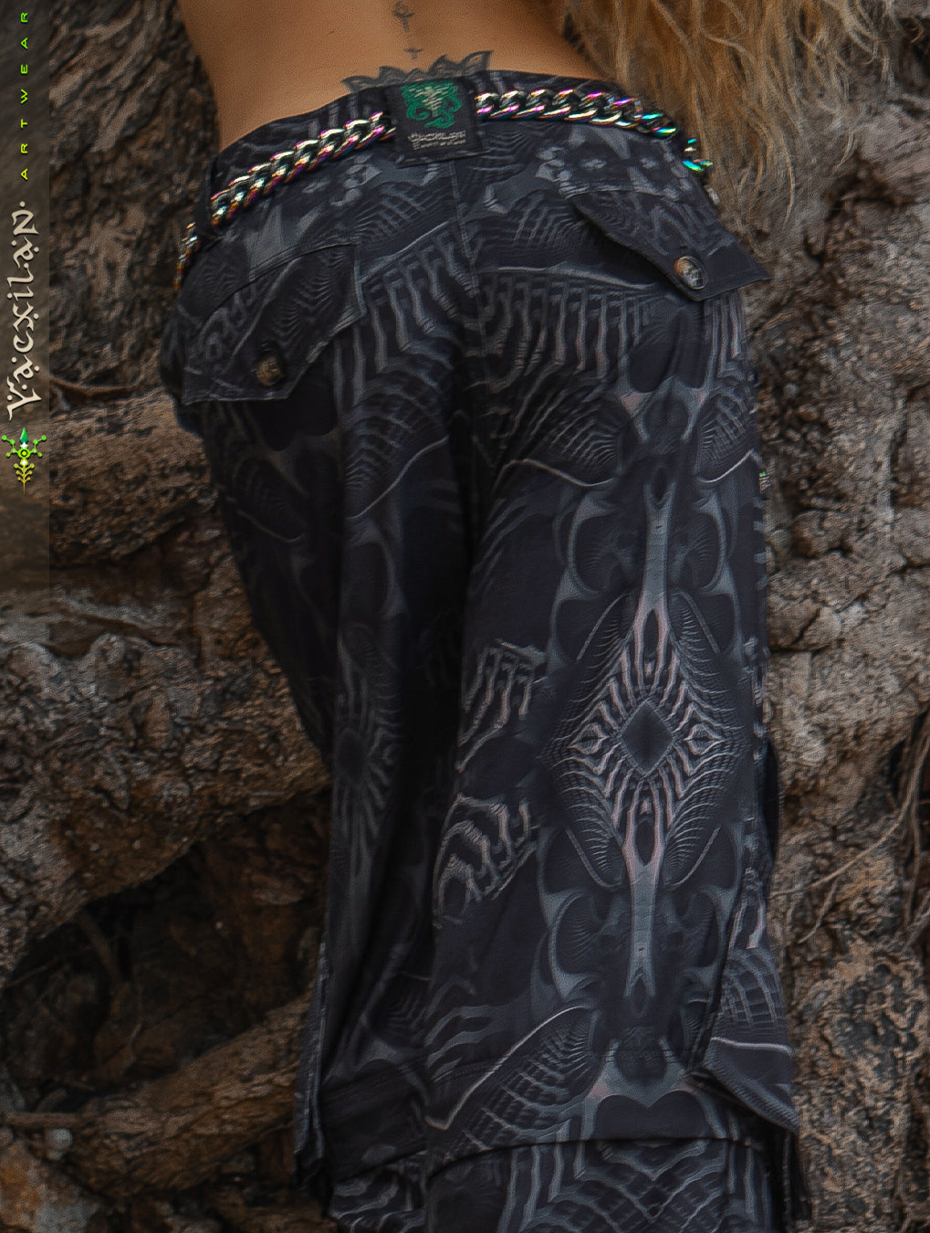 Pants Woman / Baggy Pockets Velvet Sky - SANDOKAN