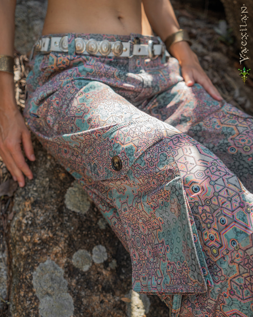 Pants Woman / Baggy Pockets Japanese Stretchy - ATLANTHEON White ARAKIS