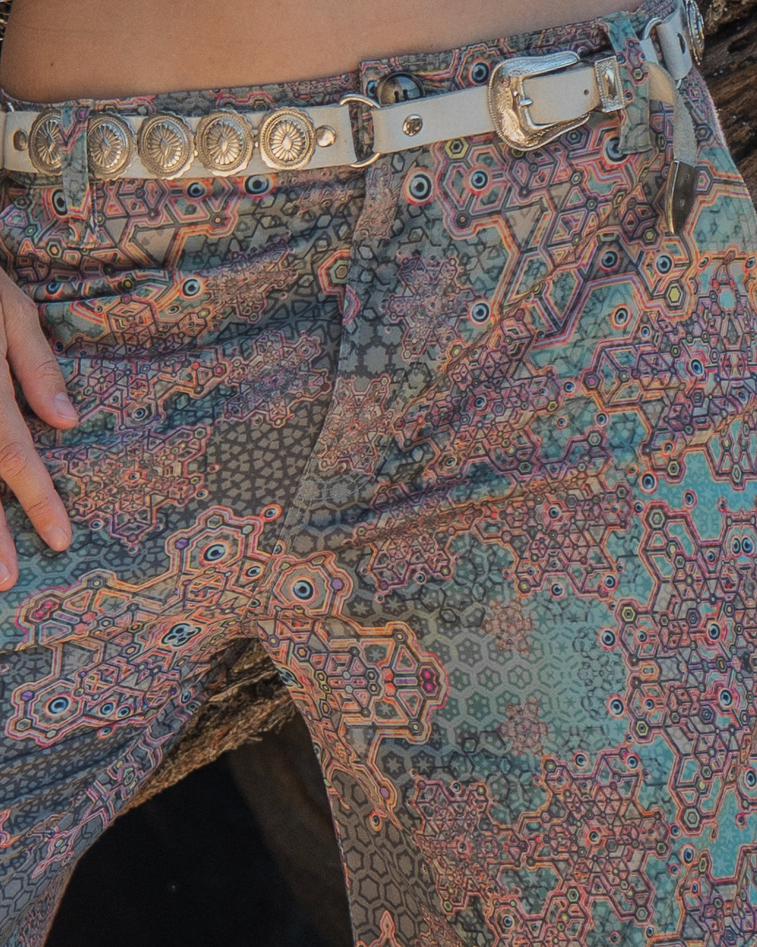 Pants Woman / Baggy Pockets Japanese Stretchy - ATLANTHEON White ARAKIS