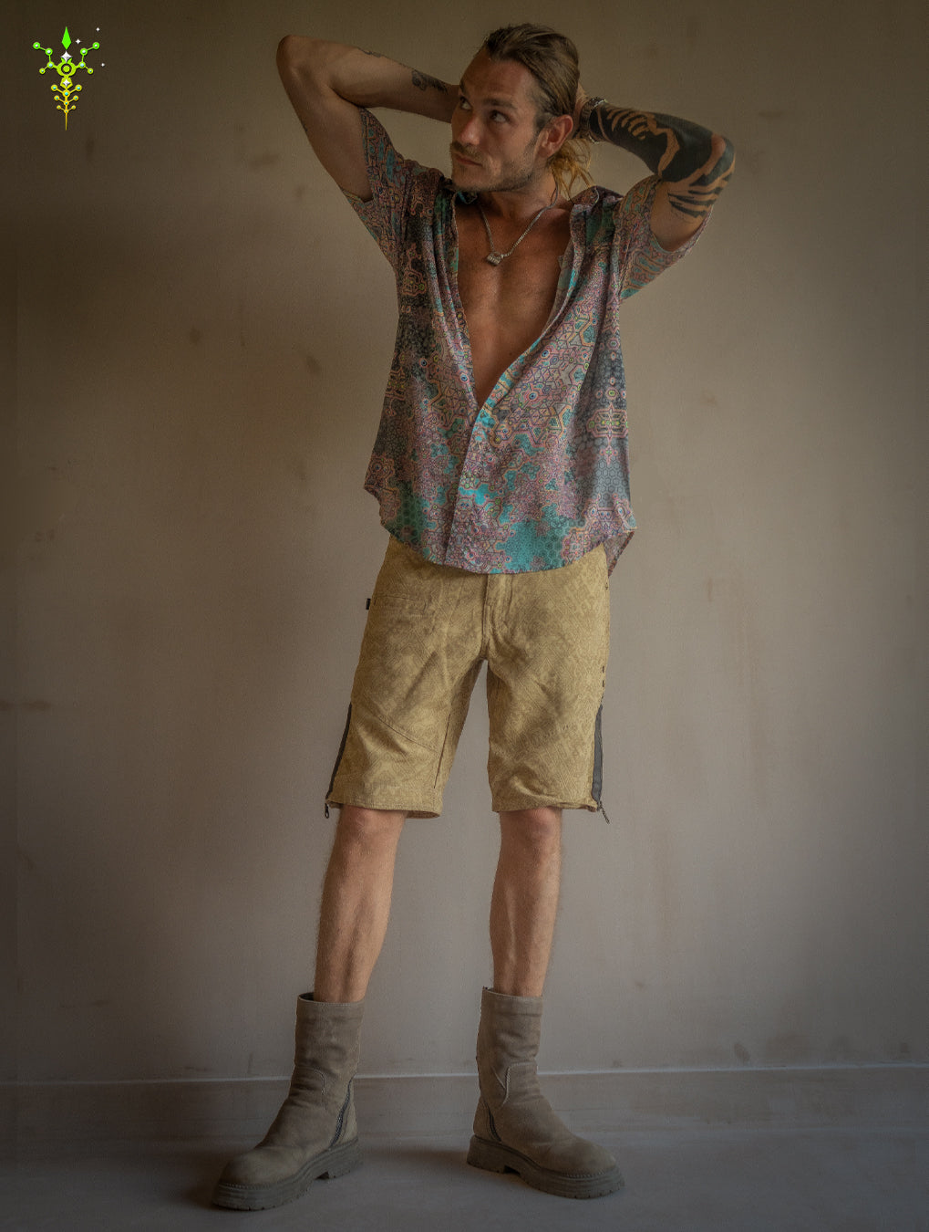 Shirt Men Half Sleeves / Bamboo - ATLANTHEON White ARAKIS
