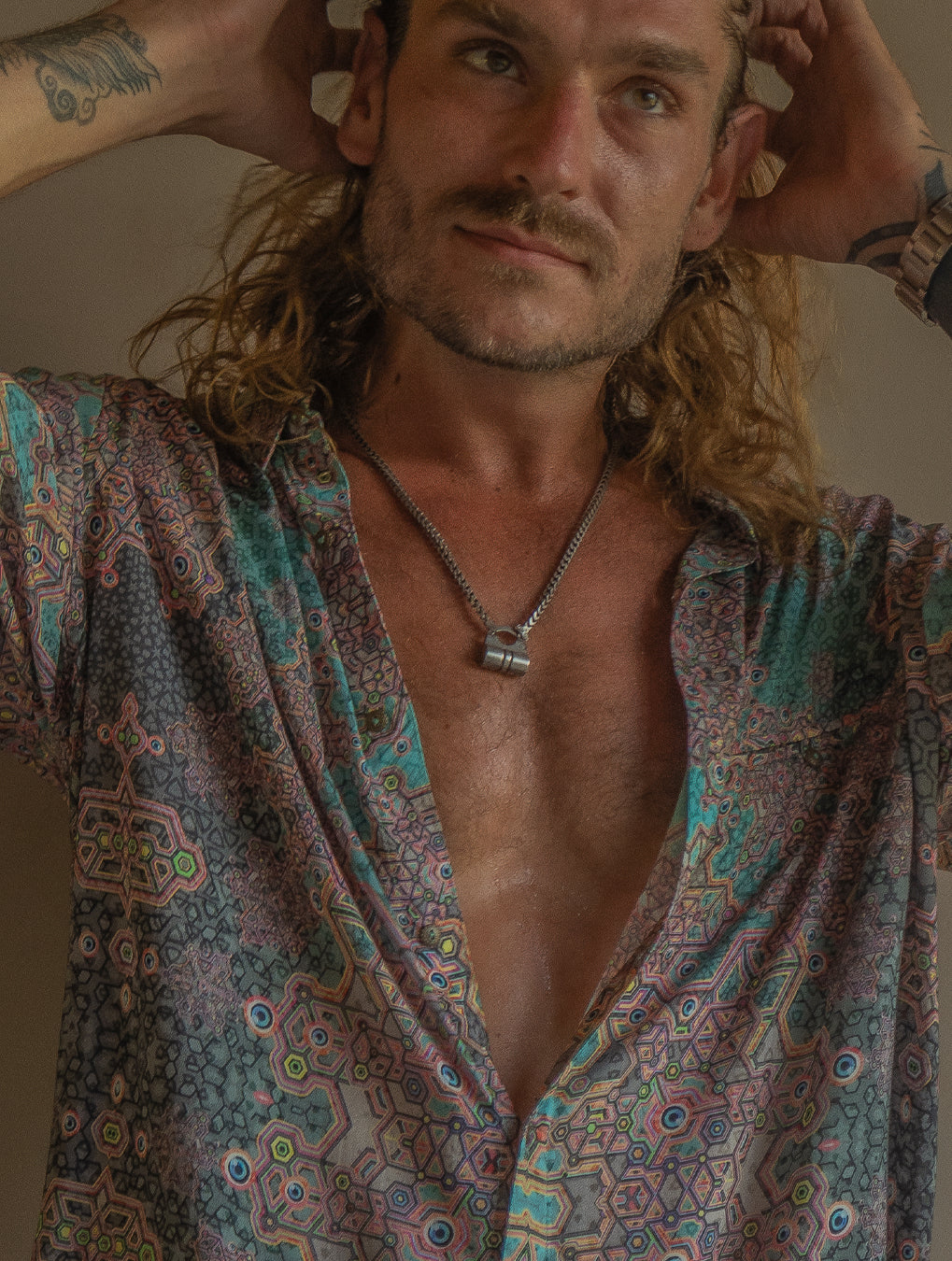 Shirt Men Half Sleeves / Bamboo - ATLANTHEON White ARAKIS