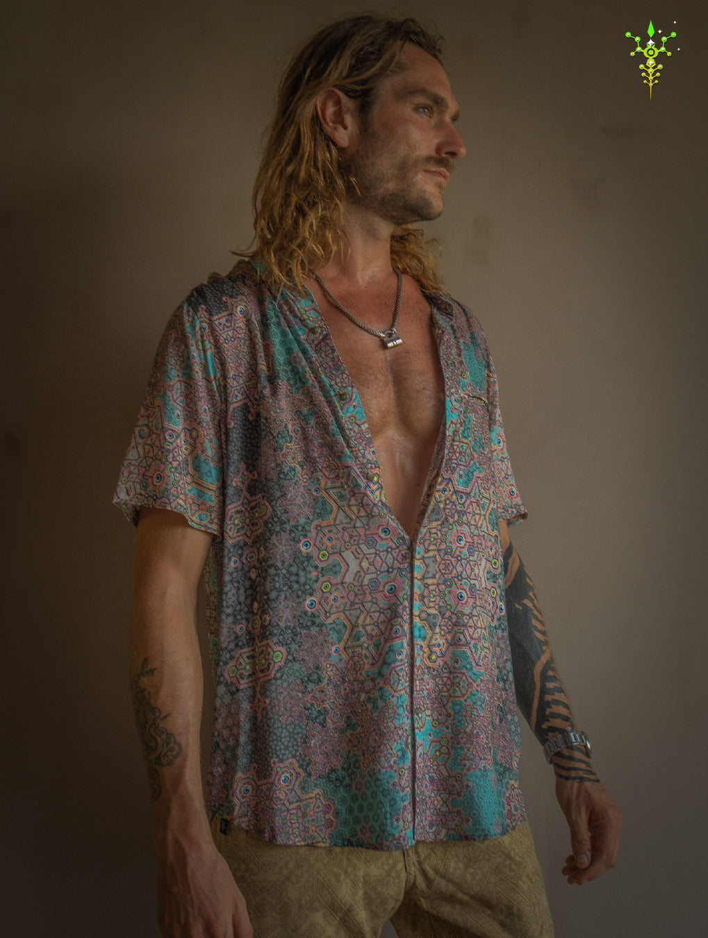 Shirt Men Half Sleeves / Bamboo - ATLANTHEON White ARAKIS