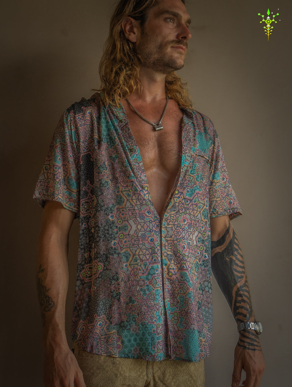 Shirt Men Half Sleeves / Bamboo - ATLANTHEON White ARAKIS
