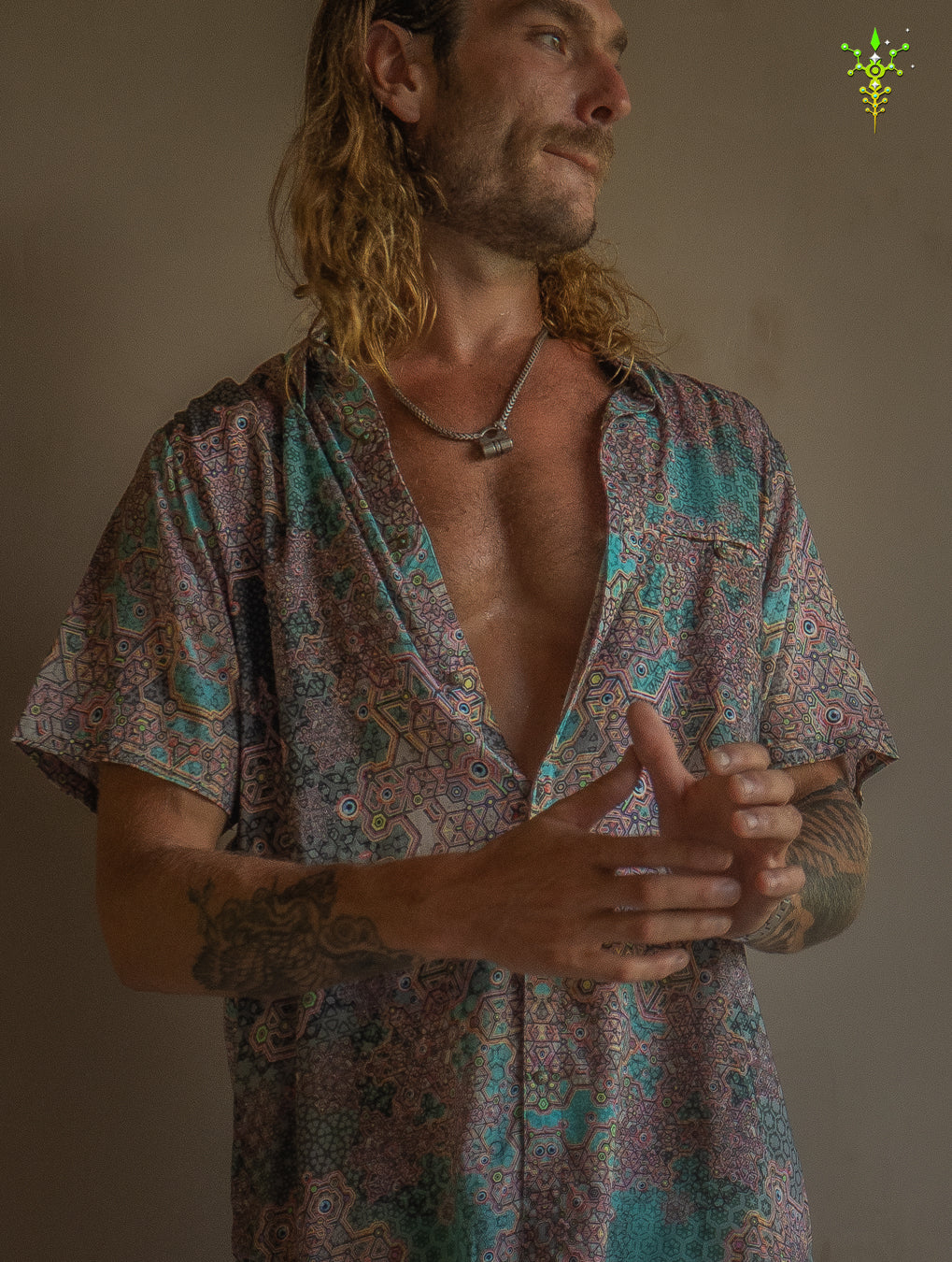 Shirt Men Half Sleeves / Bamboo - ATLANTHEON White ARAKIS