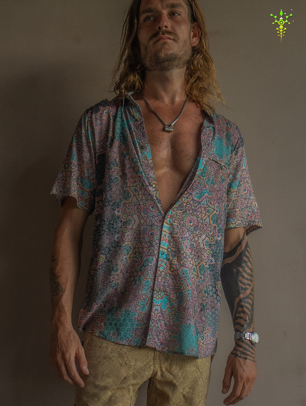 Shirt Men Half Sleeves / Bamboo - ATLANTHEON White ARAKIS