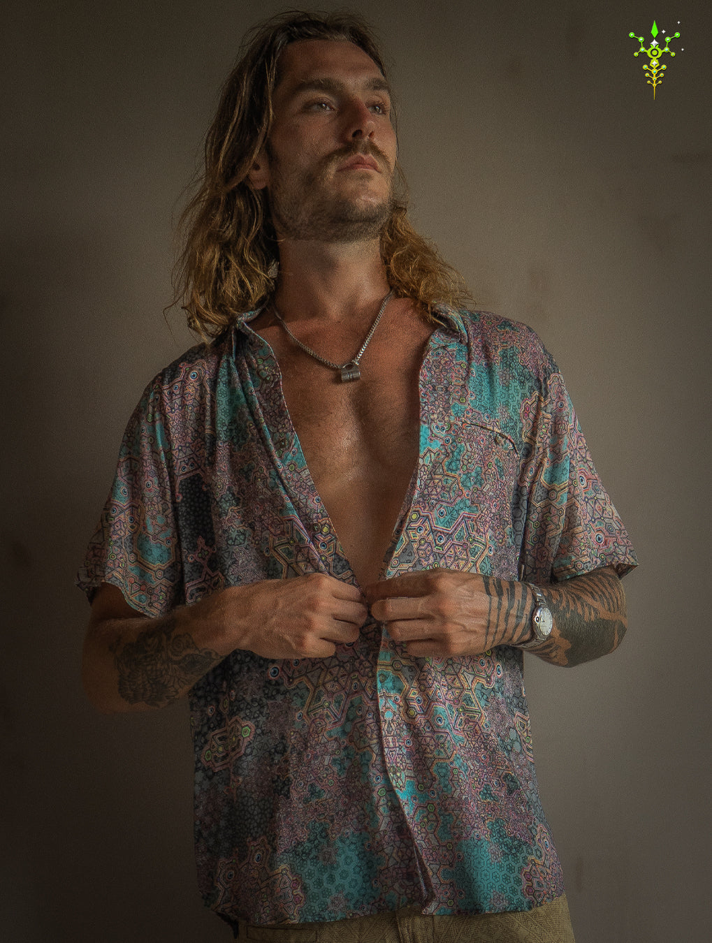 Shirt Men Half Sleeves / Bamboo - ATLANTHEON White ARAKIS