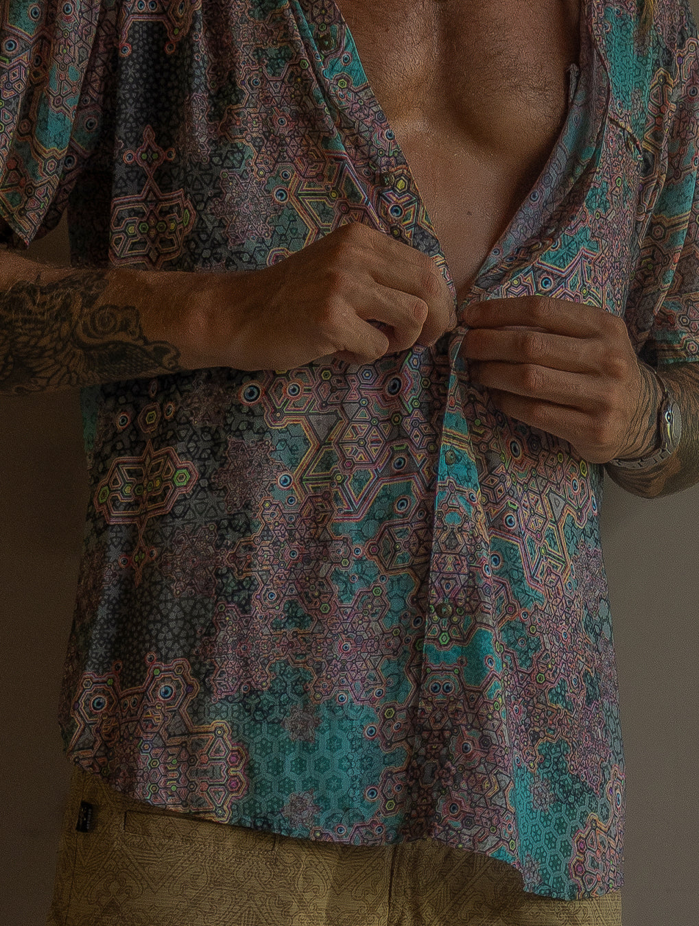 Shirt Men Half Sleeves / Bamboo - ATLANTHEON White ARAKIS