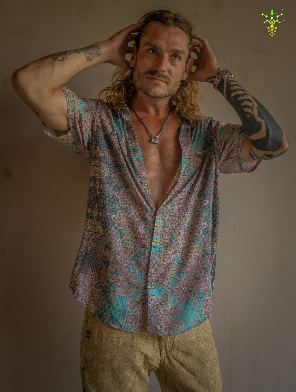 Shirt Men Half Sleeves / Bamboo - ATLANTHEON White ARAKIS