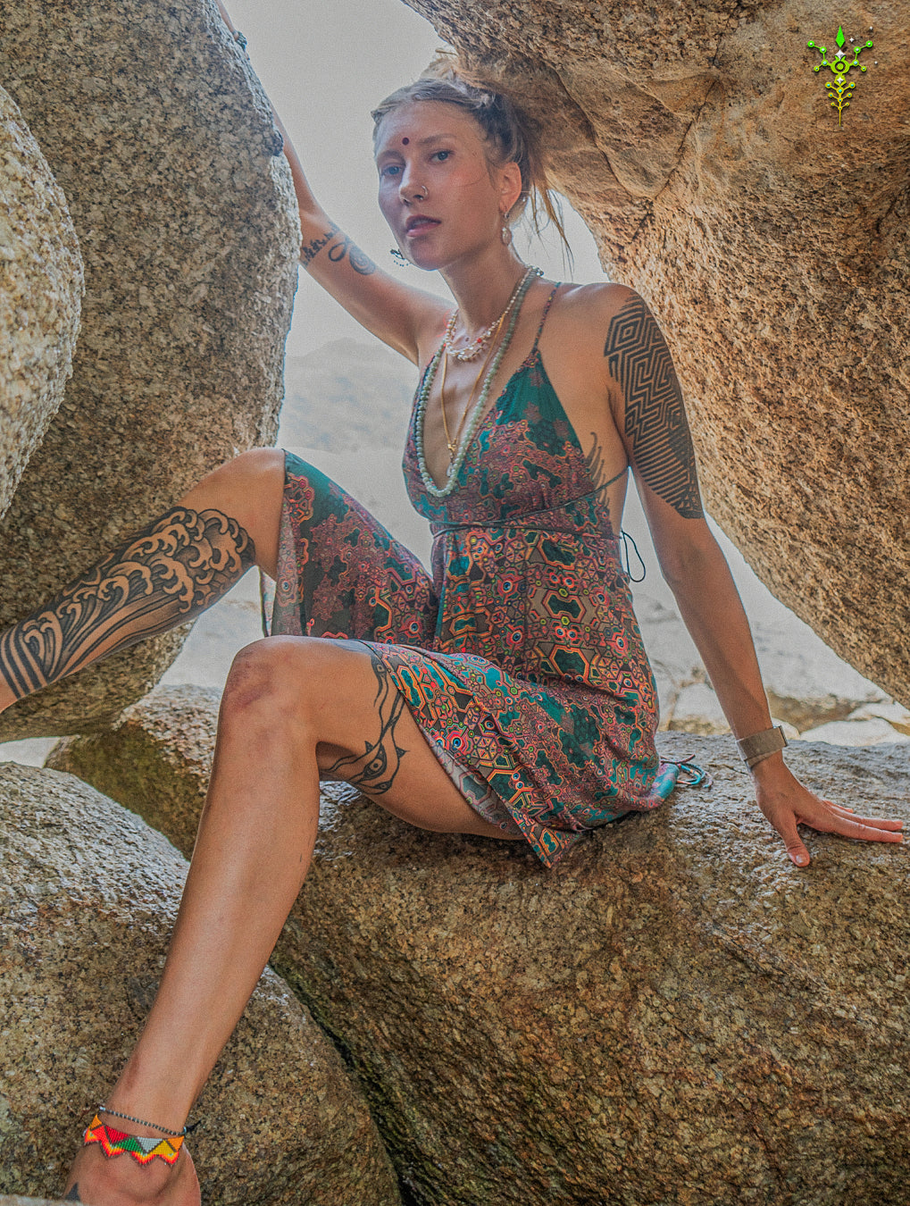 Midi Dress Triangle / Bamboo - ATLANTHEON