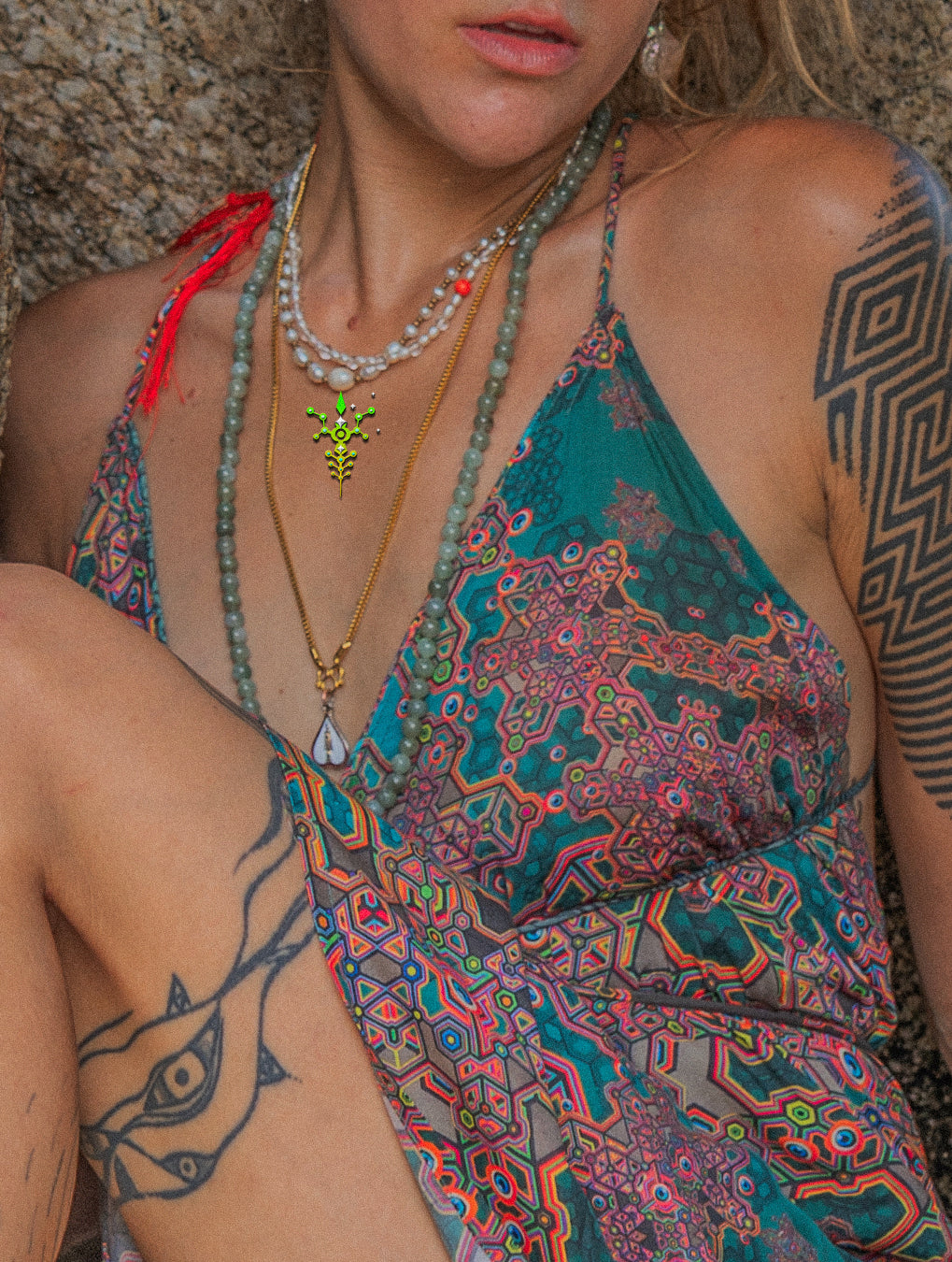 Midi Dress Triangle / Bamboo - ATLANTHEON