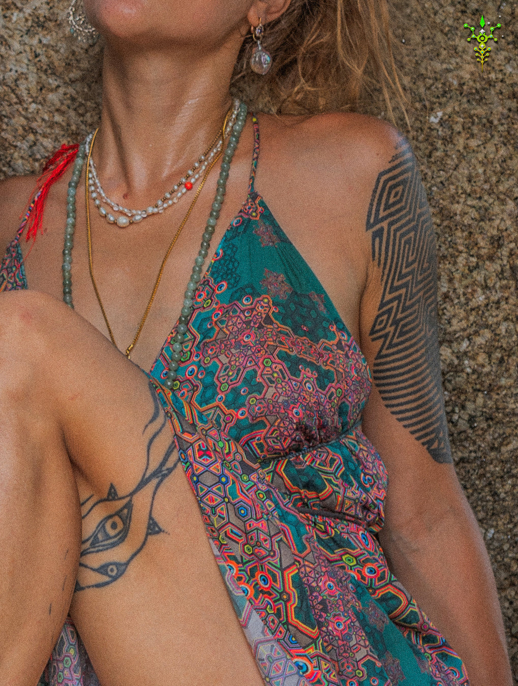 Midi Dress Triangle / Bamboo - ATLANTHEON