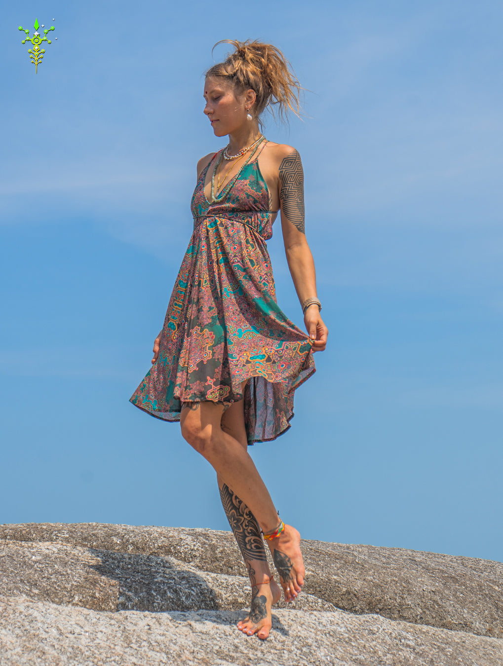 Midi Dress Triangle / Bamboo - ATLANTHEON