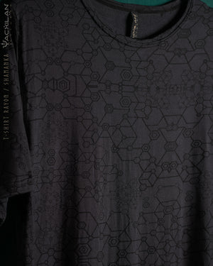 T-Shirt Men / Thin Rayon - Black SHAMANKA