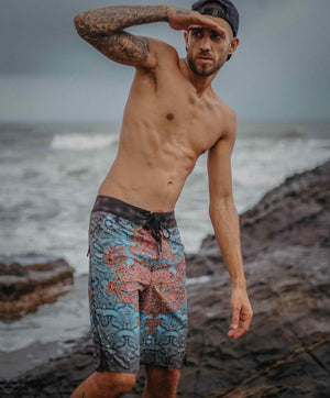 Boardshort Men / Fast Dry - ATLANTIS Yacxilan Artwear