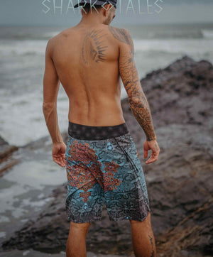 Boardshort Men / Fast Dry - ATLANTIS Yacxilan Artwear