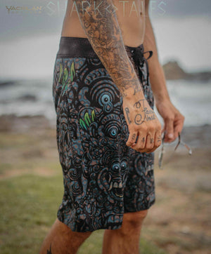 Boardshort Men / Fast Dry - BALIHIGH Yacxilan Artwear