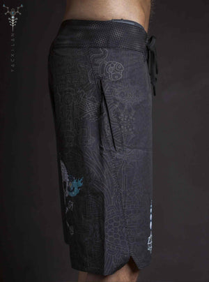 Boardshort Men / Fast Dry - SMOKIN PIRATES Yacxilan Artwear