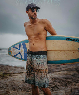Boardshort Men / Fast Dry - VENADO Yacxilan Artwear
