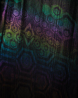 Fitted Dress / Holographic Rainbow Knits - MYCELIUM