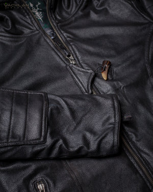 Jacket Men / Fake Leather Snake - BLACK