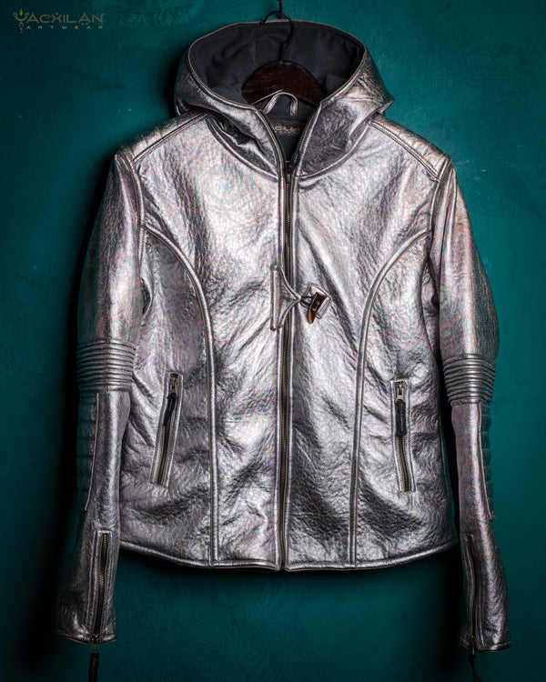Jacket Woman / Fake Leather Silver Surfer - OWLIENS