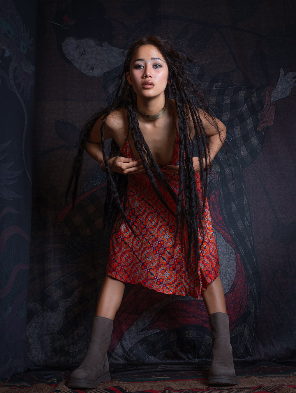 Midi Dress Triangle / Bamboo - REDER