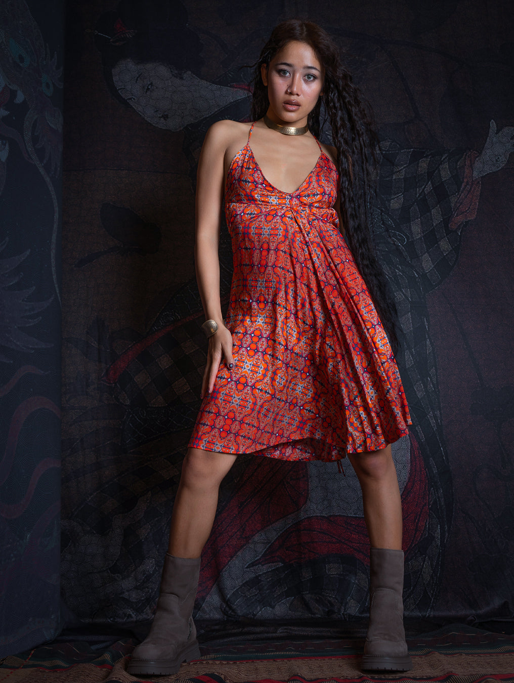 Midi Dress Triangle / Bamboo - REDER