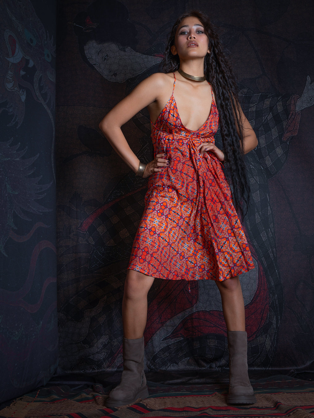 Midi Dress Triangle / Bamboo - REDER
