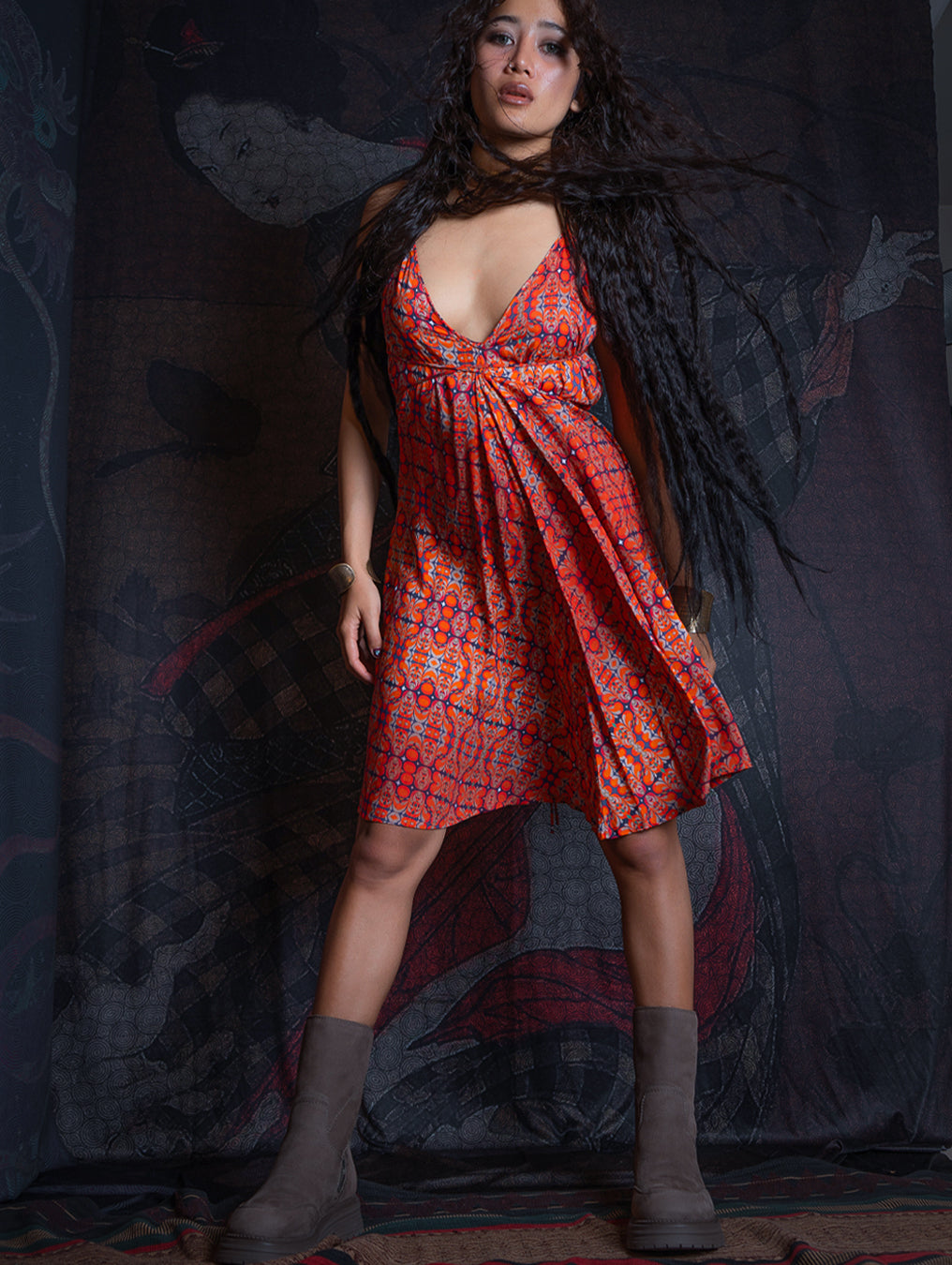 Midi Dress Triangle / Bamboo - REDER