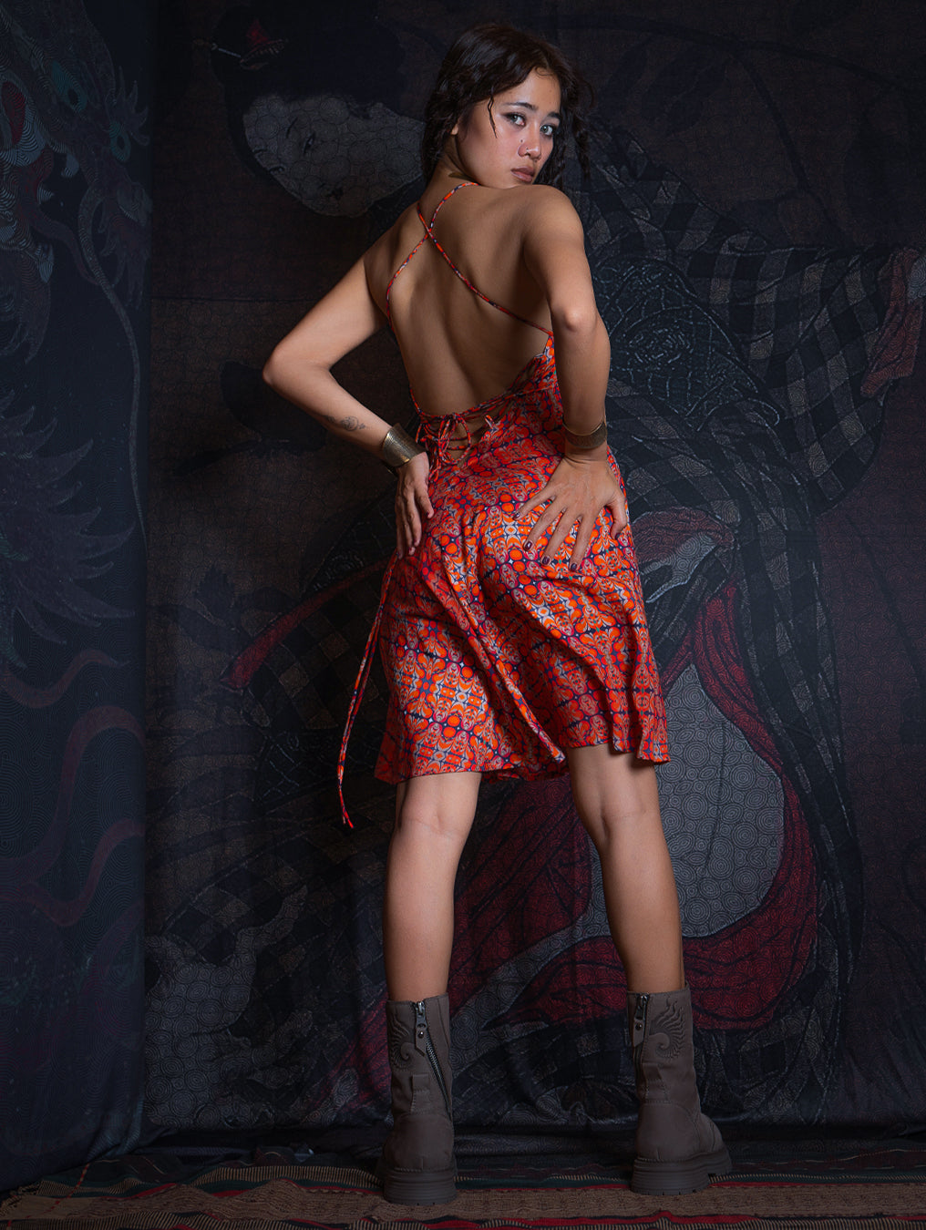 Midi Dress Triangle / Bamboo - REDER