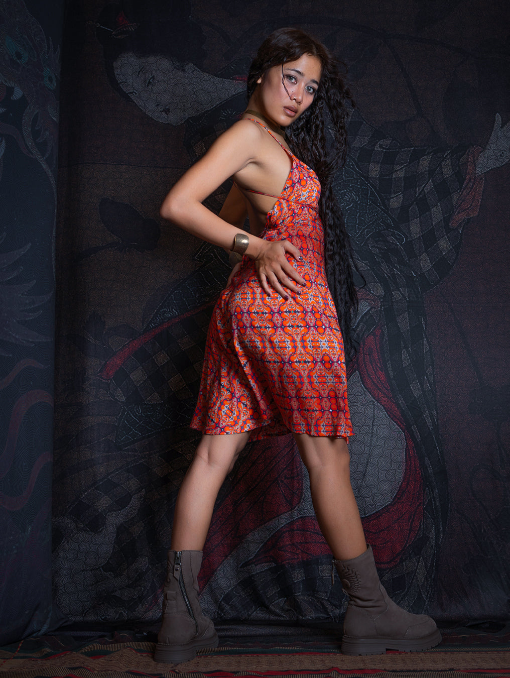 Midi Dress Triangle / Bamboo - REDER
