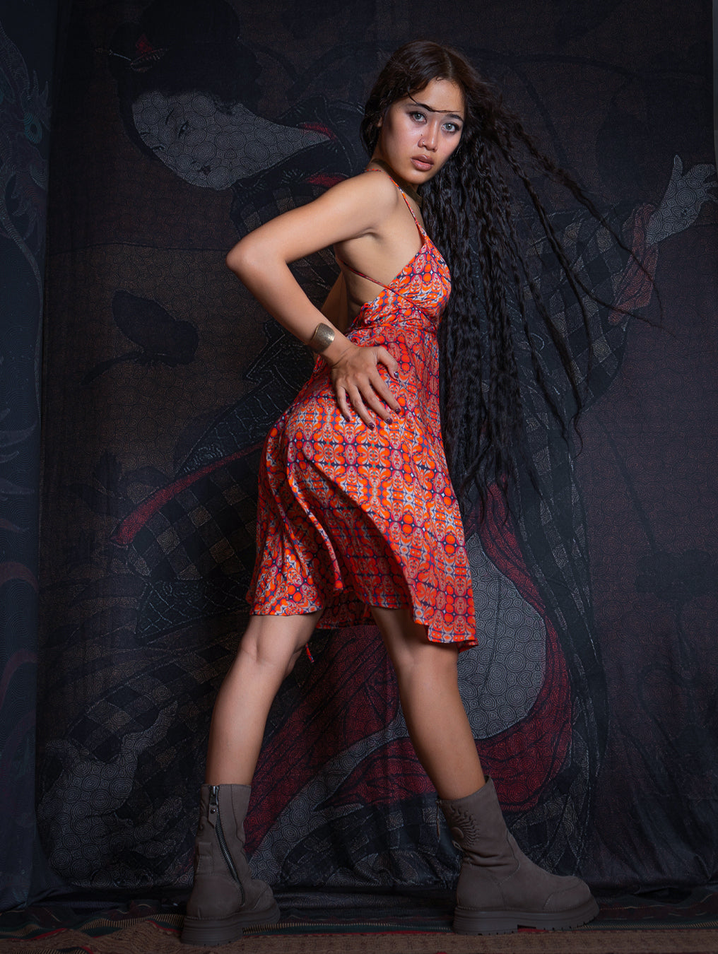 Midi Dress Triangle / Bamboo - REDER