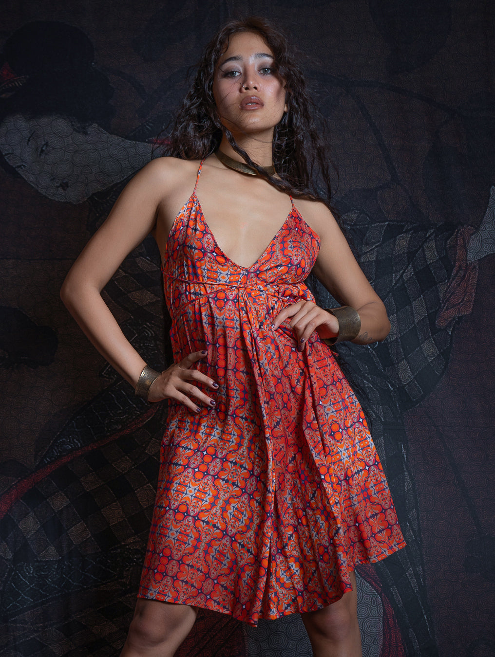 Midi Dress Triangle / Bamboo - REDER