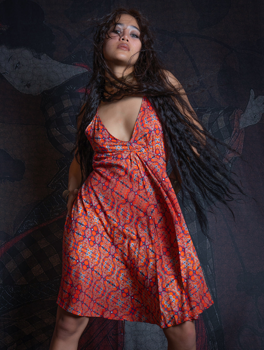 Midi Dress Triangle / Bamboo - REDER