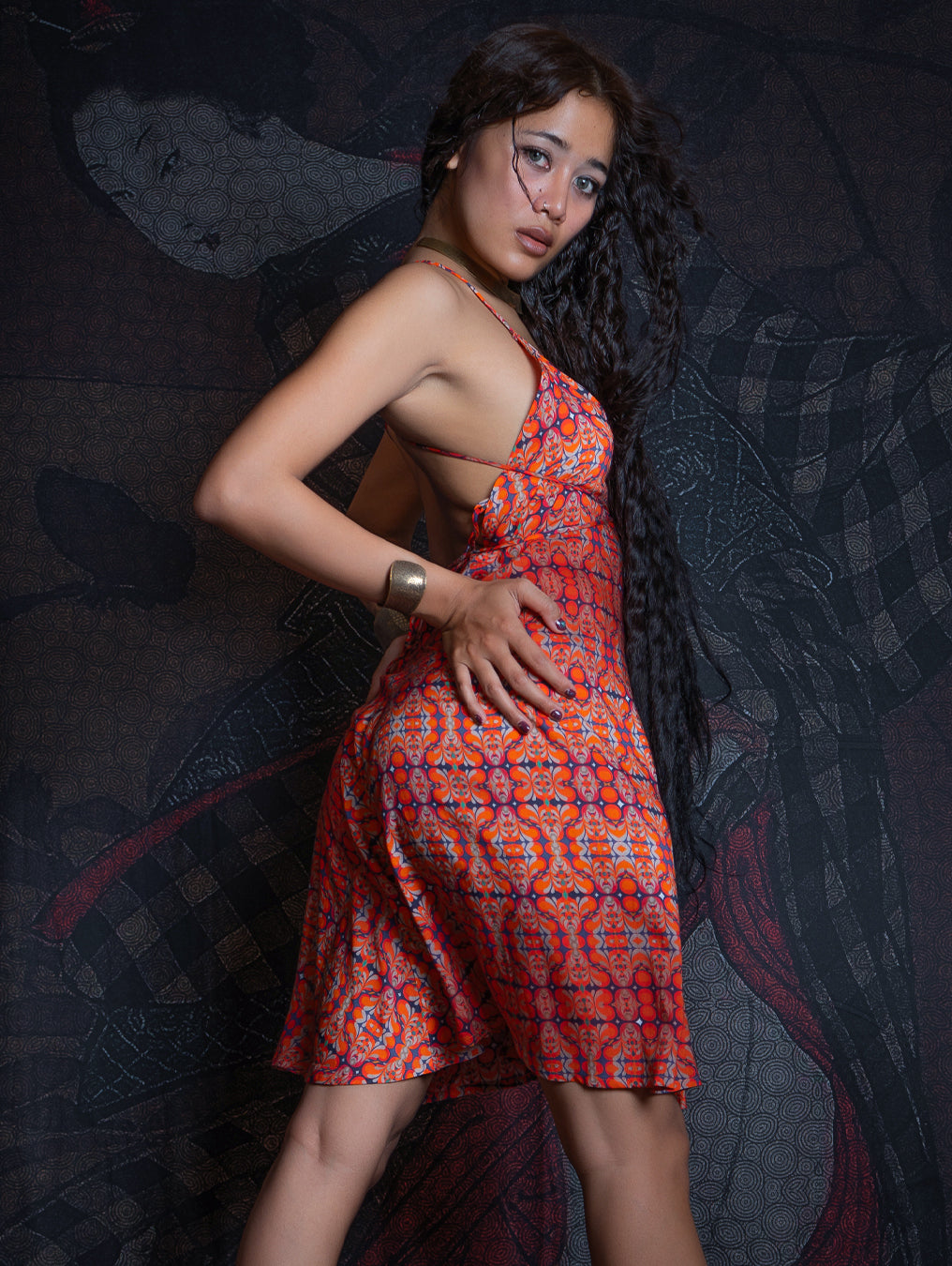 Midi Dress Triangle / Bamboo - REDER