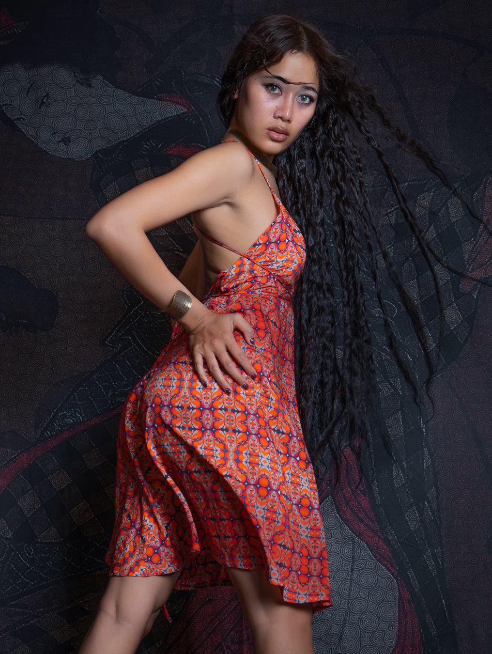 Midi Dress Triangle / Bamboo - REDER
