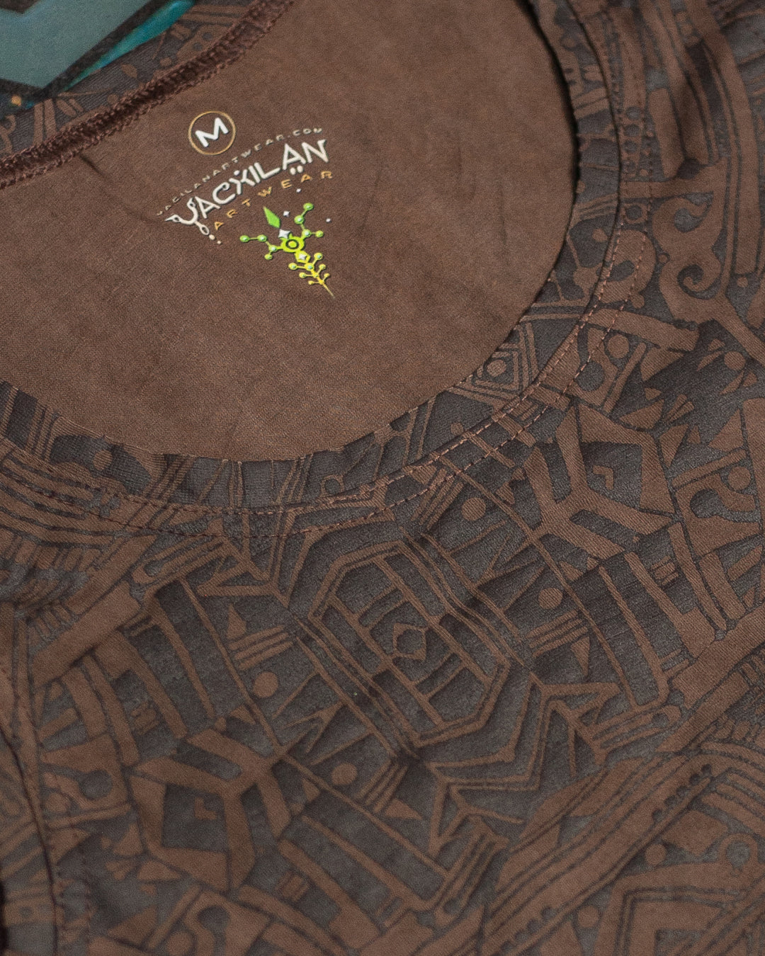 A-Tank Men / Organic Bamboo Jersey Veg Dye Veg Print - Brown POPPYFIELDS New
