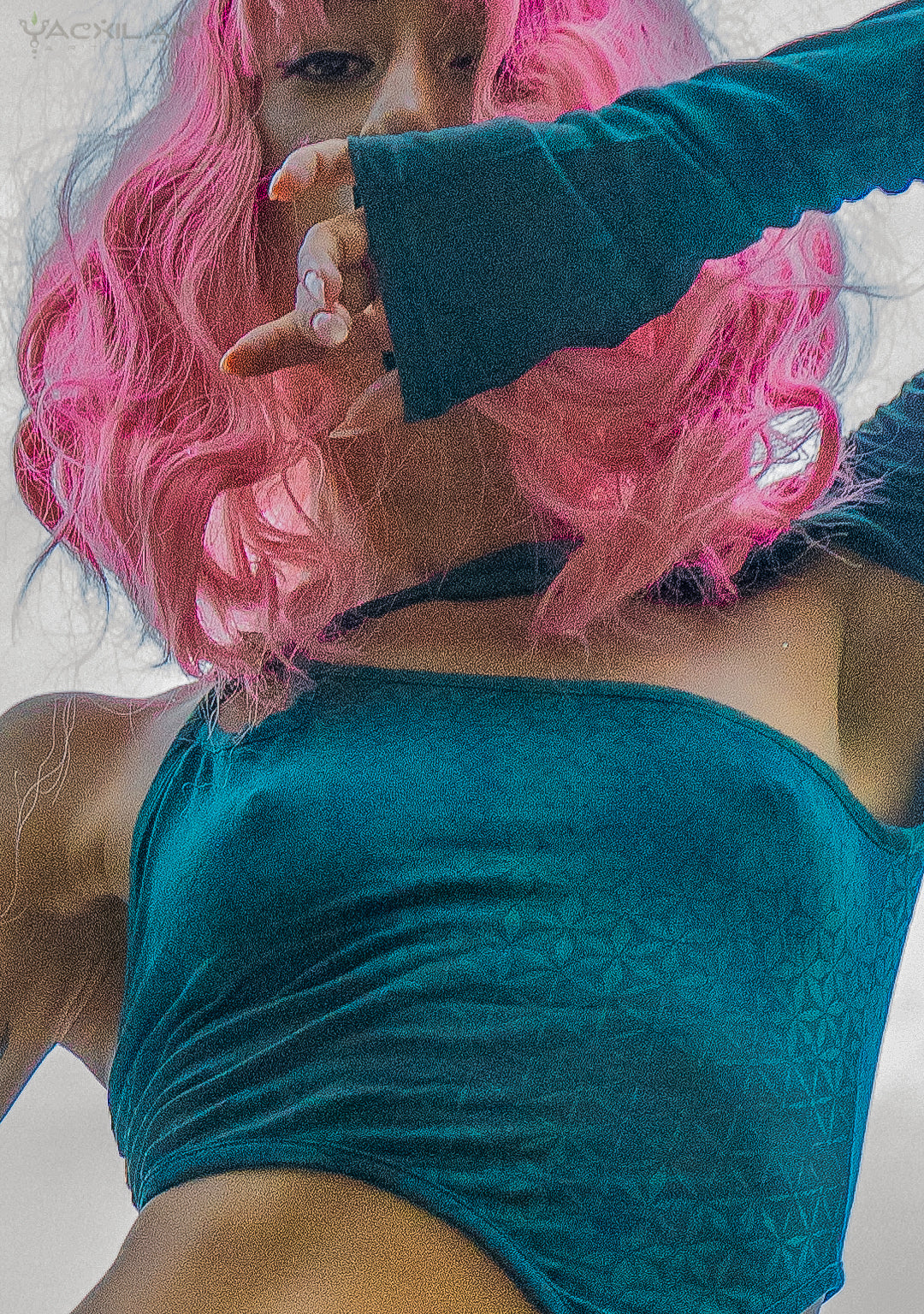 Woman Combo Atomita  / Organic Bamboo Jersey Veg Dye Veg Print - Greendigo SANDSOTIME