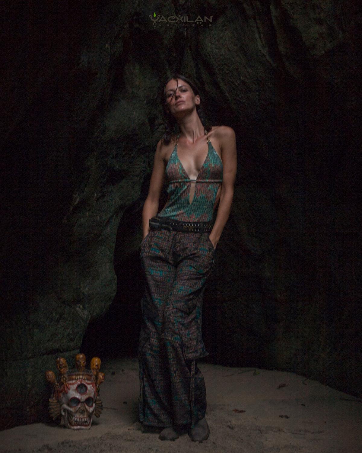 Baggy Pants Woman - Checkers ATLANTHEON - Yacxilan Artwear