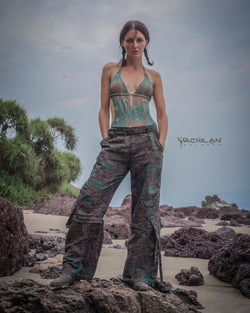 Baggy Pants Woman - Checkers ATLANTHEON - Yacxilan Artwear