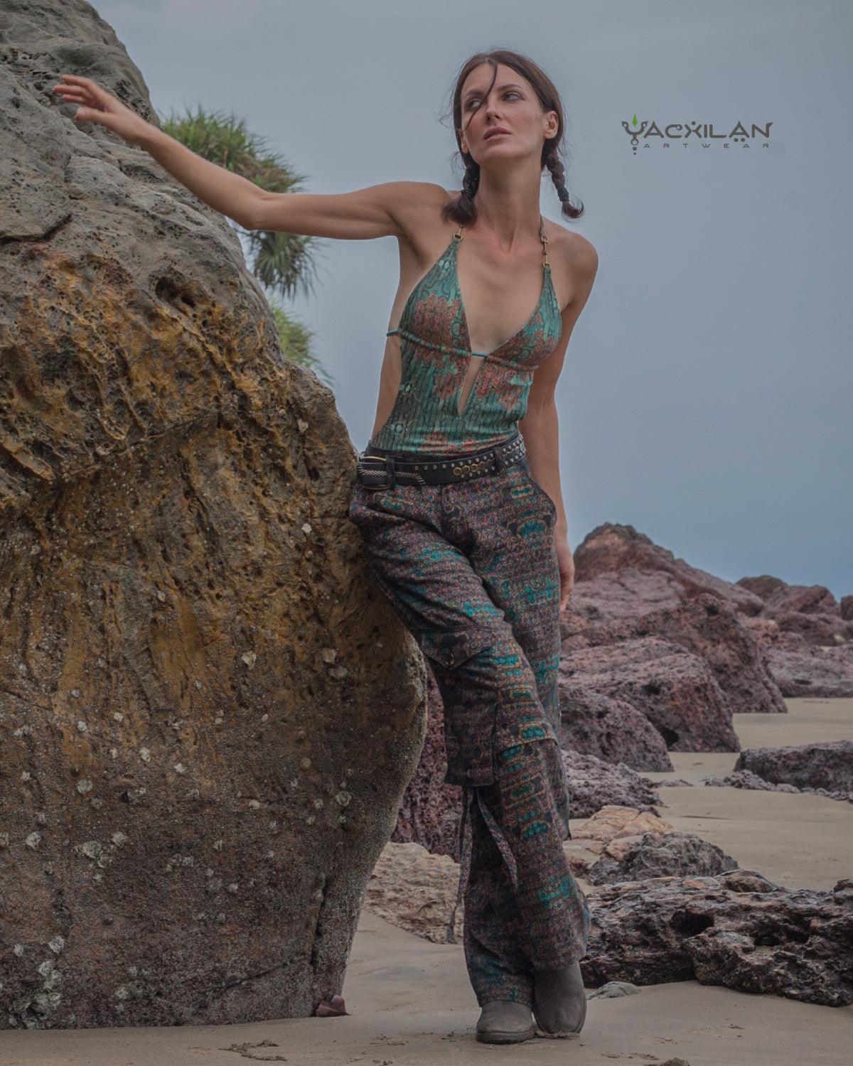 Baggy Pants Woman - Checkers ATLANTHEON - Yacxilan Artwear