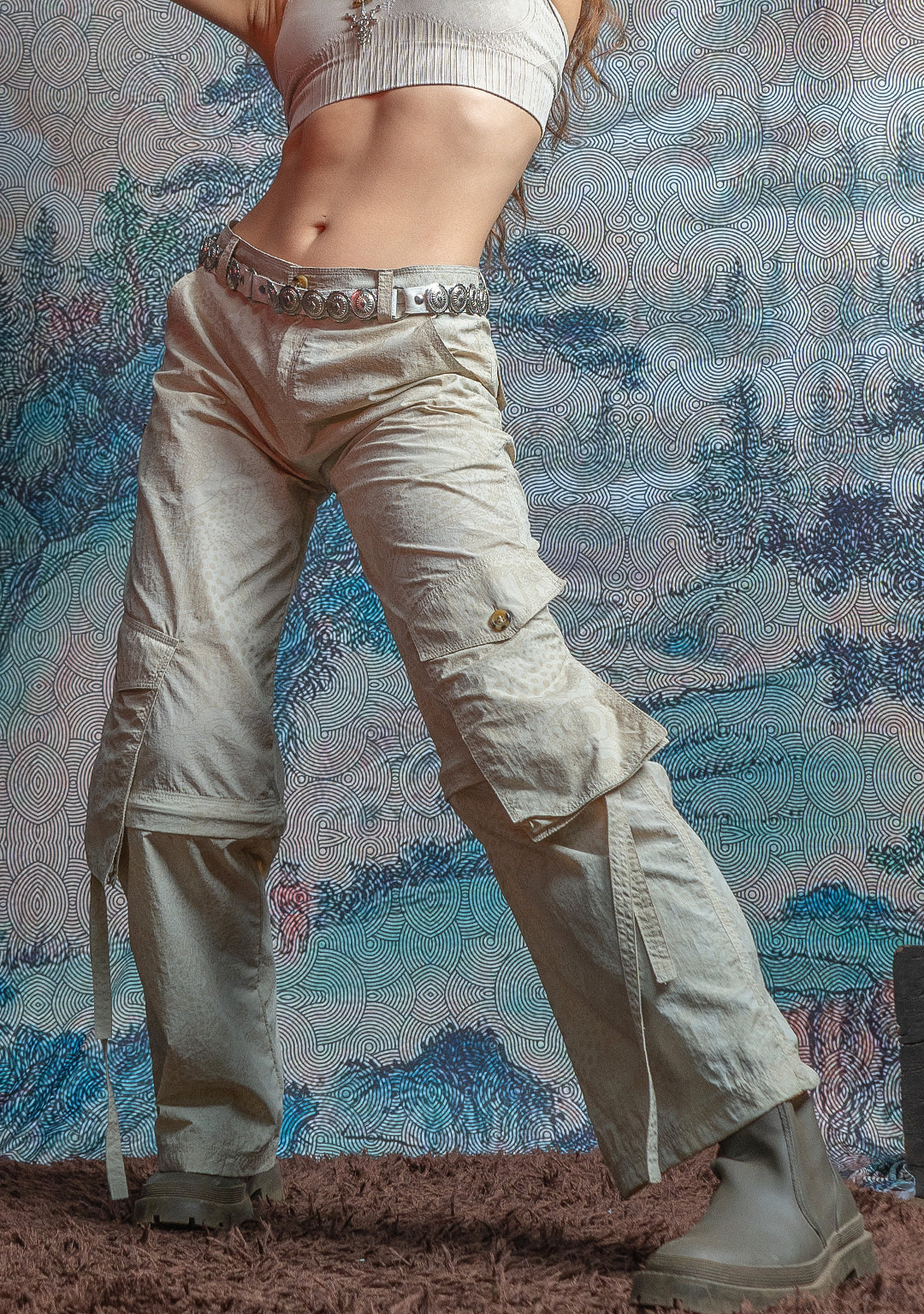 Pants Woman / Baggy Pockets Special Edition - Nylon / Sand DRAGONS